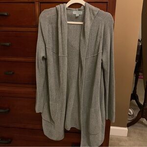 Barefoot Dreams CozyChic Ultra Lite Gray Sweater. Large. Grey-green. EUC!
